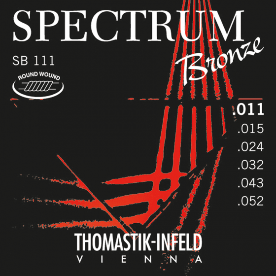 Cordes guitare acoustique Thomaskit  "Spectrum Bronze" 11-52
