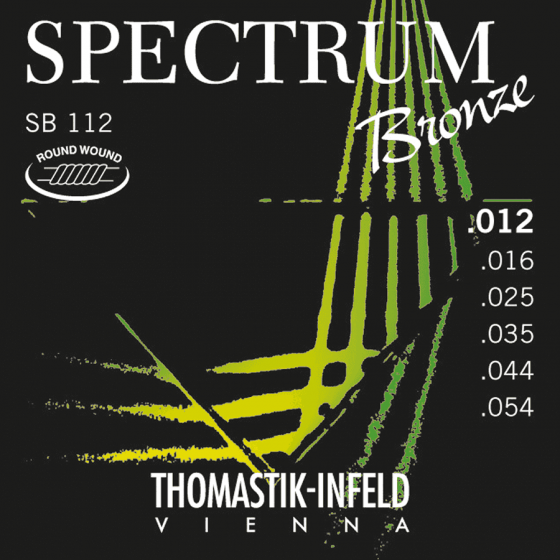 Cordes guitare acoustique Thomaskit "Spectrum Bronze" 12-54