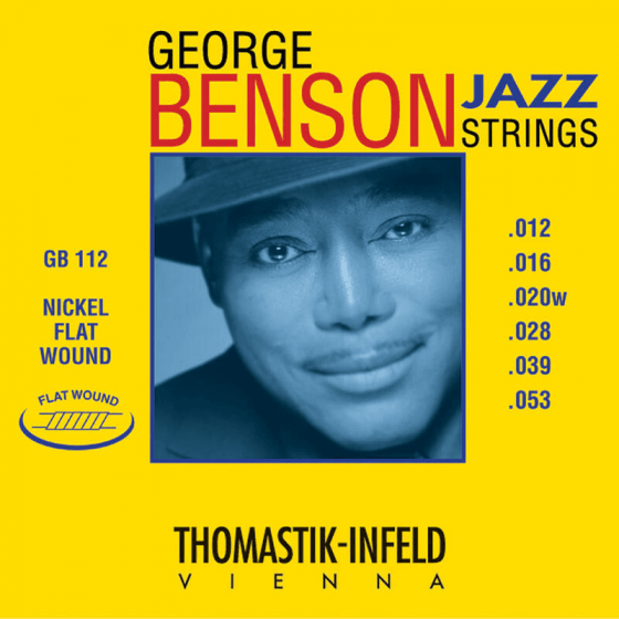 Cordes guitare électrique Thomaskit Jazz George Benson Flat Wound 12-53