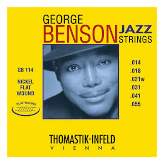 Cordes guitare électrique Thomaskit Jazz George Benson Flat Wound 14-55