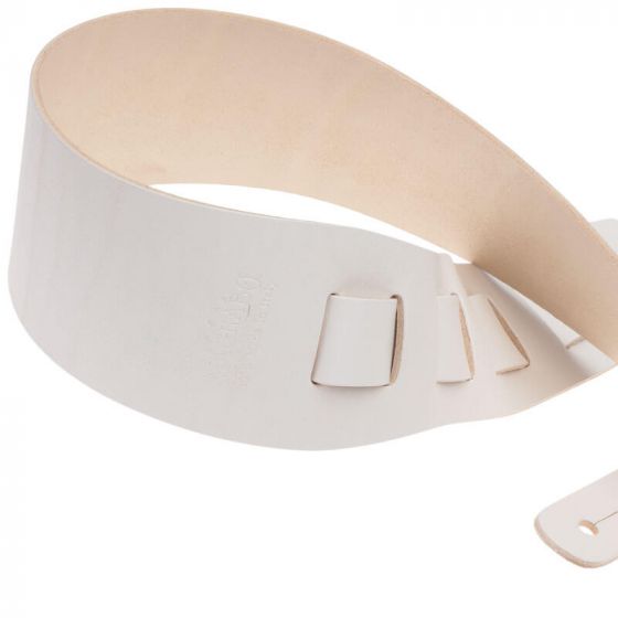 Sangle Holes HC cuir blanc 8cm Magrabo