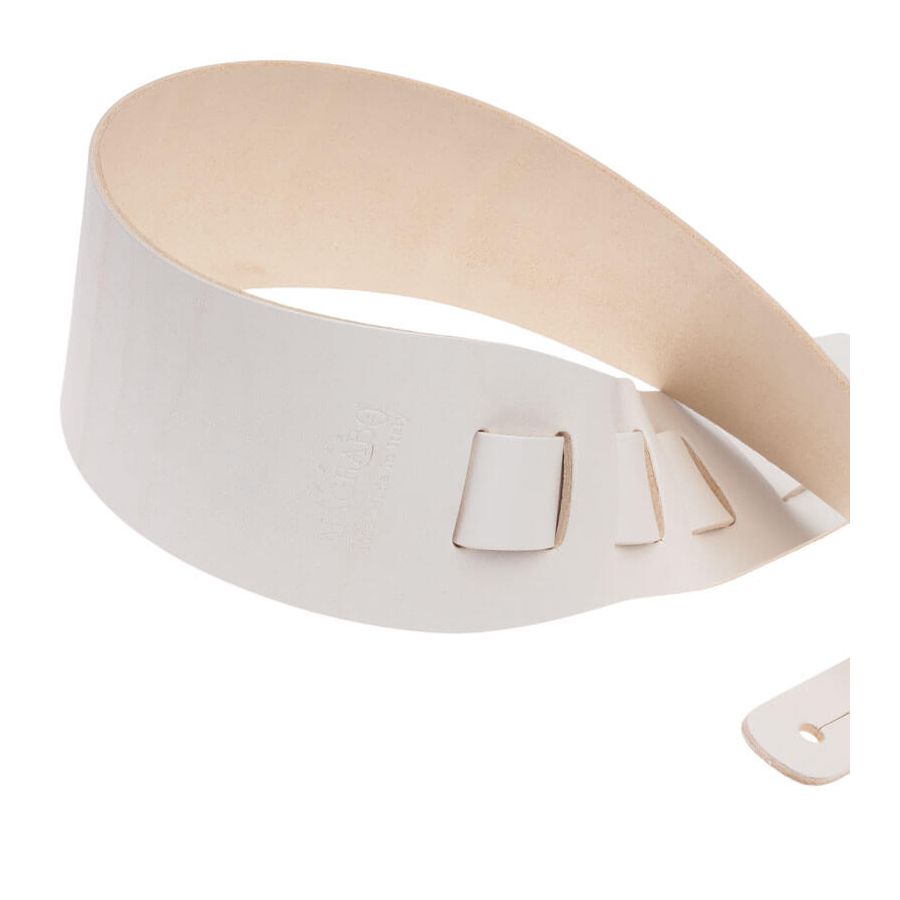 Sangle Holes HC cuir blanc 8cm Magrabo
