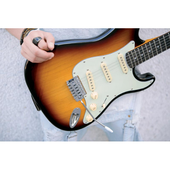 Guitare Eko type Strat Vintage S300V-SB