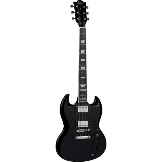 Guitare Eko type SG Starter DV10 Black