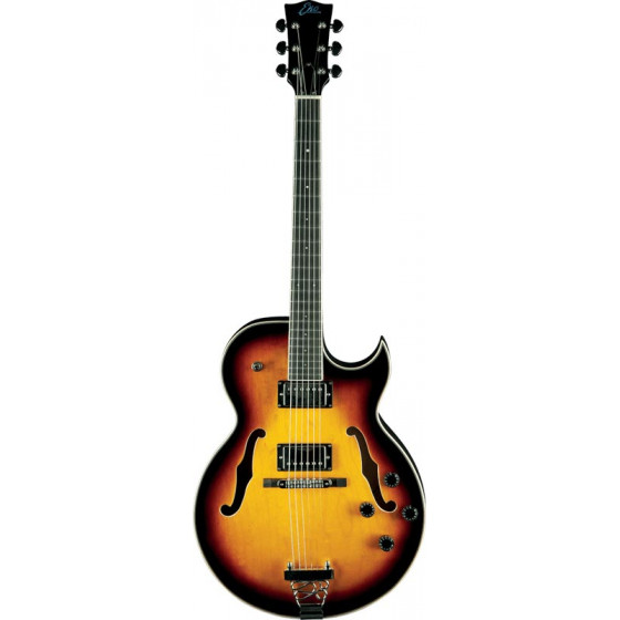 Guitare Eko type Hollowbody jazz single cut Sunburst