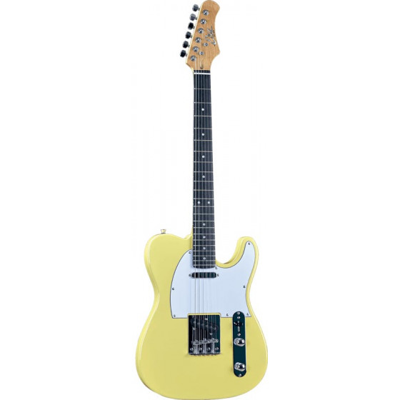 Guitare Eko type Télé Starter VT380 Cream