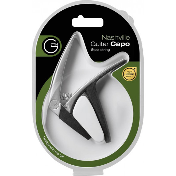 Capodastre G7TH Nashville 6 cordes argent