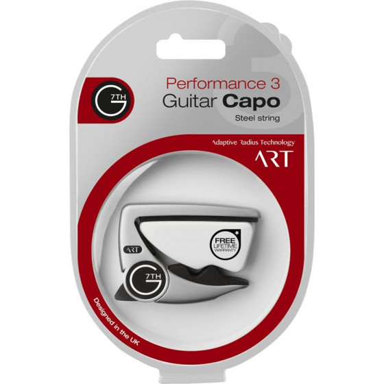 Capodastre G7TH Performance 3 ART 6 strings silver