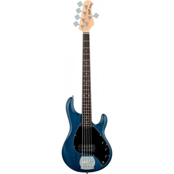 Basse Sterling By Music Man 5 cordes StingRay Trans Blue Satin