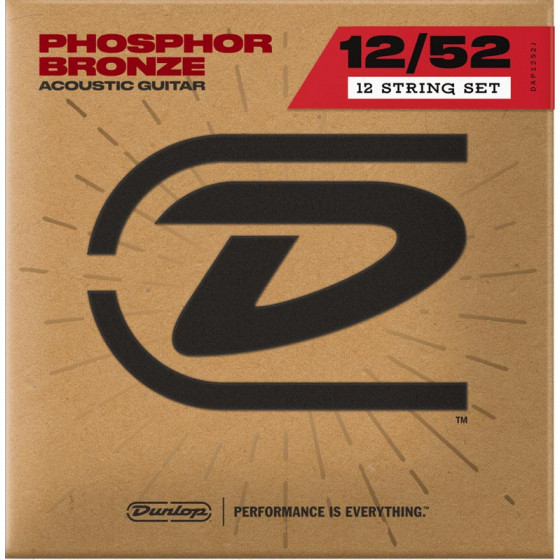 Cordes acoustique Dunlop Medium 12 cordes DAP1252J