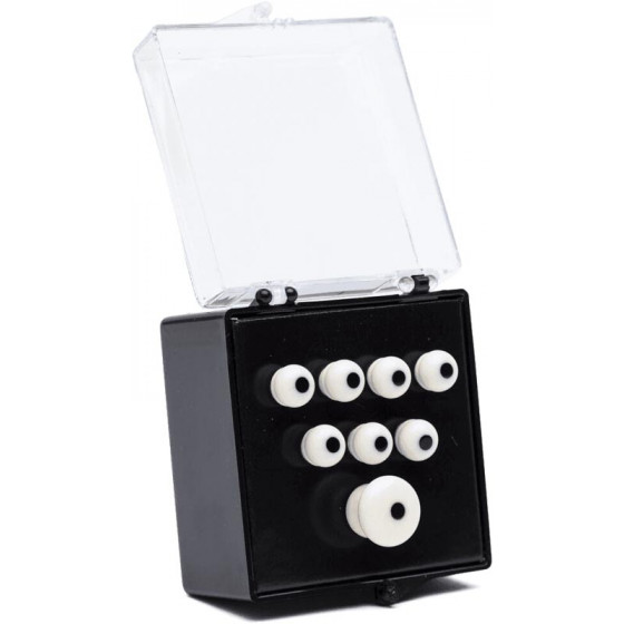 Set de chevilles Authentic blanches Martin & Co , point noir