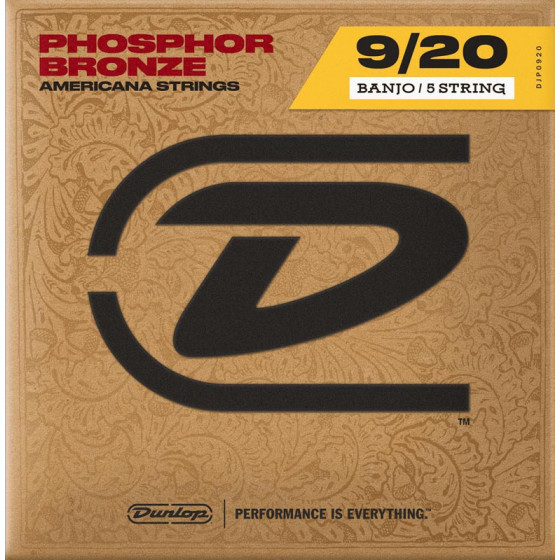 Cordes Banjo Dunlop light phosphor bronze 5 cordes