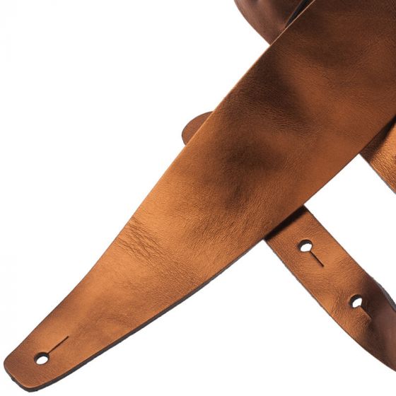 Sangle Holes HC cuir bronze métallique 8cm Magrabo
