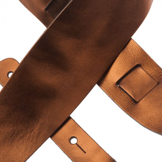 Sangle Holes HC cuir bronze métallique 8cm Magrabo