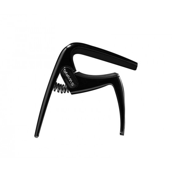 Capo Swiff® K8G-BLK HQ. pour Guitare Elec. & Ac. noir