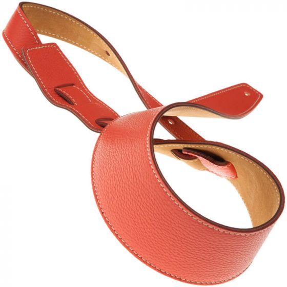 Sangle Holes HS Colors cuir saumon cousu 8cm Magrabo