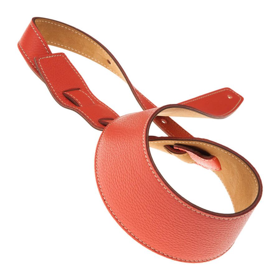 Sangle Holes HS Colors cuir saumon cousu 8cm Magrabo