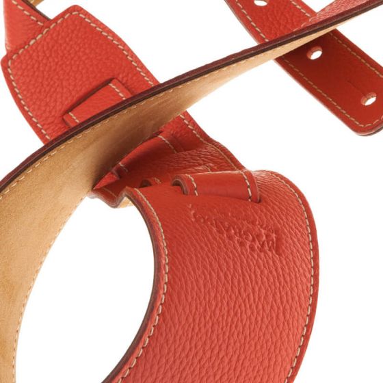 Sangle Holes HS Colors cuir saumon cousu 8cm Magrabo