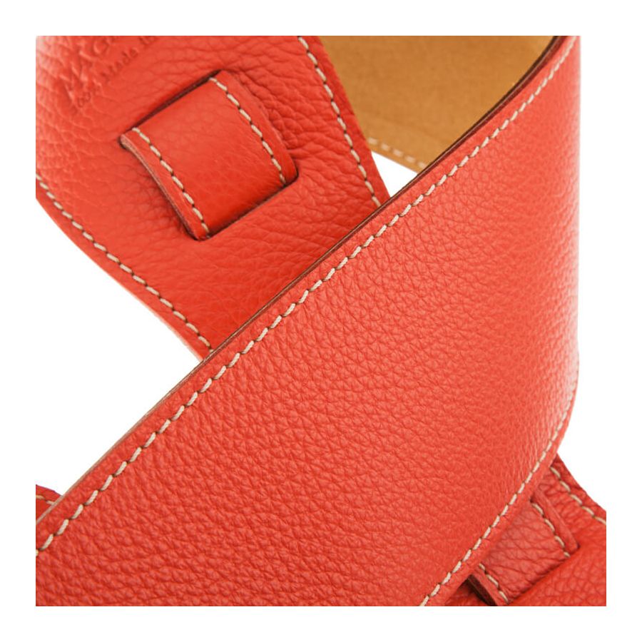 Sangle Holes HS Colors cuir saumon cousu 8cm Magrabo