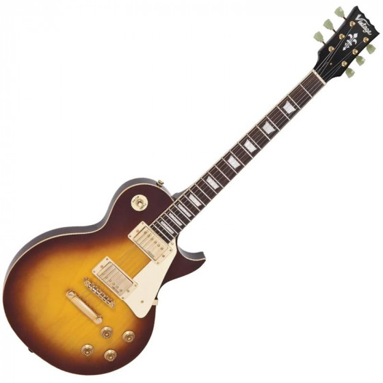 Guitare électrique Vintage V100 Reissued Series Tobacco Sunburst