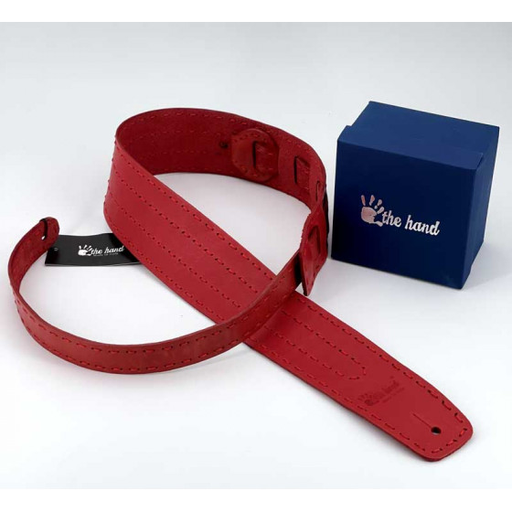 Sangle Classic 02 cuir rouge taille M The Hand