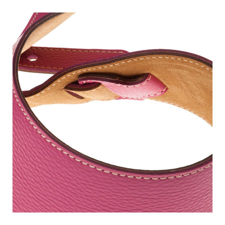 Sangle Holes HS Colors cuir orchidée cousu 8cm Magrabo
