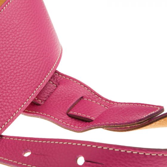 Sangle Holes HS Colors cuir orchidée cousu 8cm Magrabo