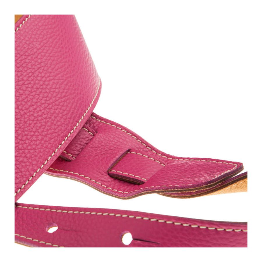 Sangle Holes HS Colors cuir orchidée cousu 8cm Magrabo