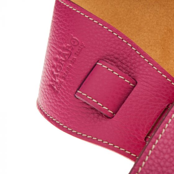 Sangle Holes HS Colors cuir orchidée cousu 8cm Magrabo