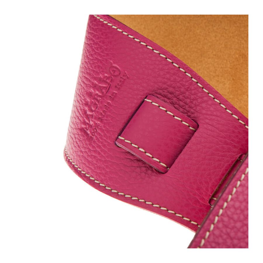 Sangle Holes HS Colors cuir orchidée cousu 8cm Magrabo
