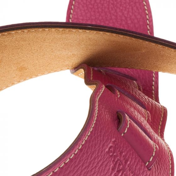 Sangle Holes HS Colors cuir orchidée cousu 8cm Magrabo