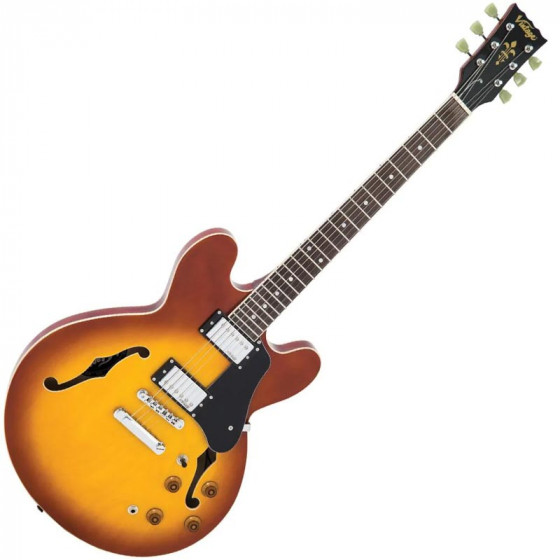 Guitare hollowbody VSA500 vintage Reissued Series Honeyburst