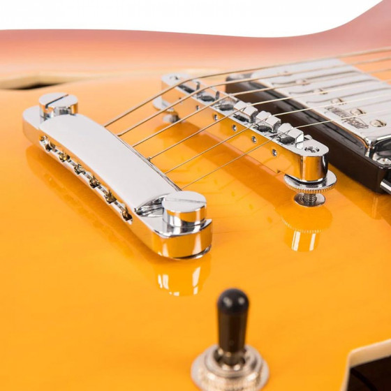 Guitare hollowbody VSA500 vintage Reissued Series Honeyburst