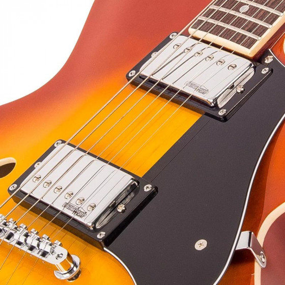 Guitare hollowbody VSA500 vintage Reissued Series Honeyburst