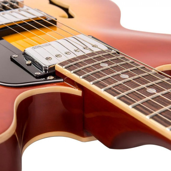 Guitare hollowbody VSA500 vintage Reissued Series Honeyburst