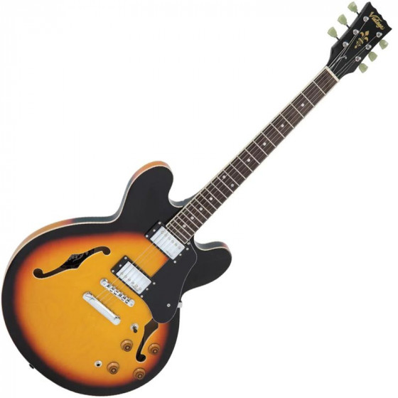 Guitare hollowbody VSA500 vintage Reissued Series Sunburst