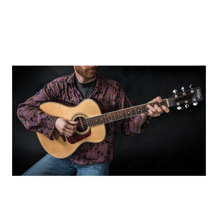 Guitare folk acoustique V300 Vintage Naturel