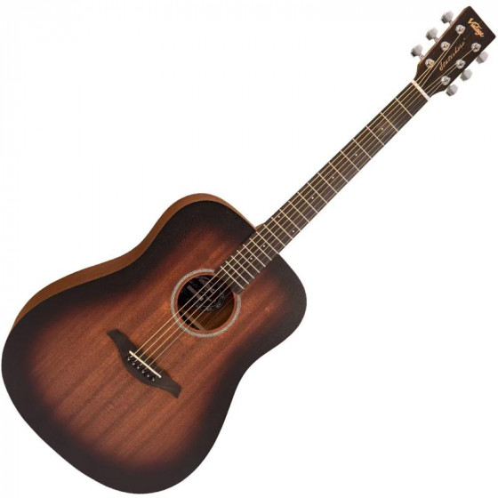 Guitare acoustique Dreadnought  Vintage Statesboro Whisky Sour