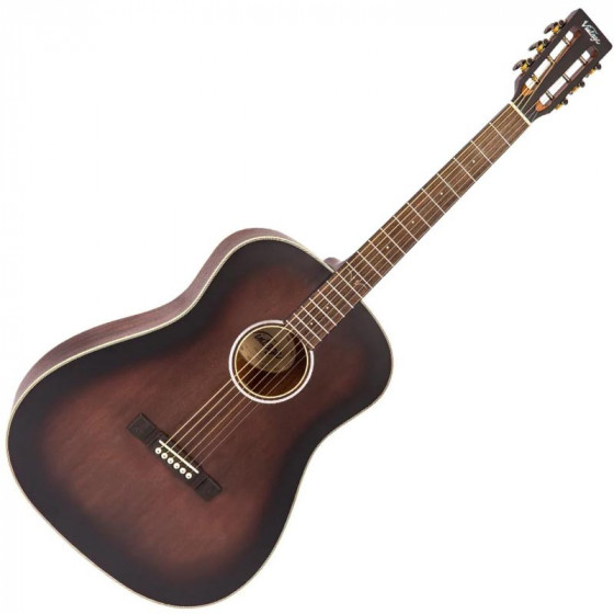 Guitare acoustique Vintage Historic Series Drop Shoulder Finition vieillie
