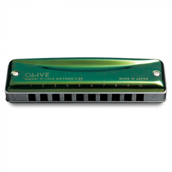 Harmonicas diatonique Suzuki C-20 A Olive LA
