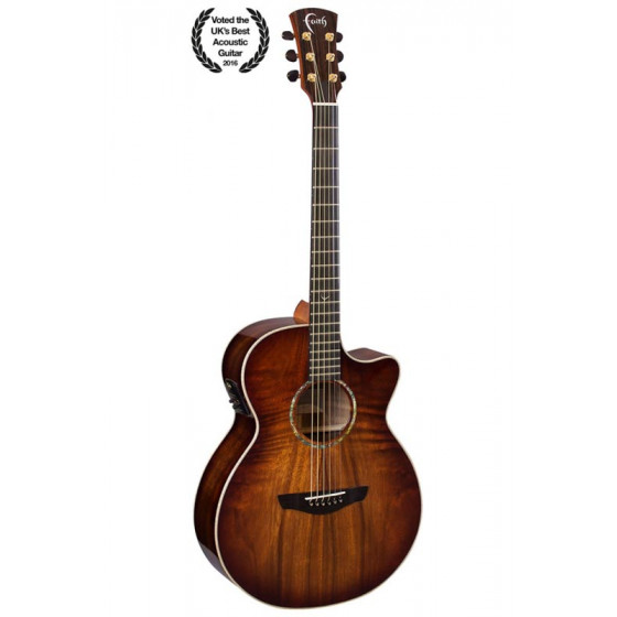 Guitare électro acoustique Faith Blood Moon Venus en étuis