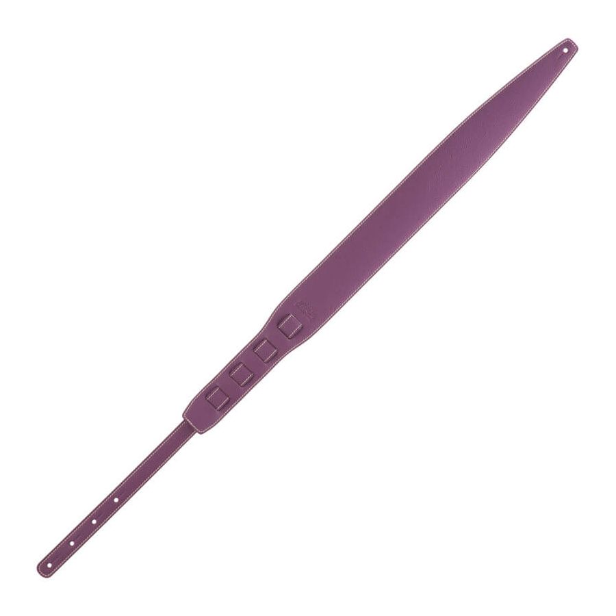 Sangle Holes HS Colors cuir améthyste cousu 8cm Magrabo
