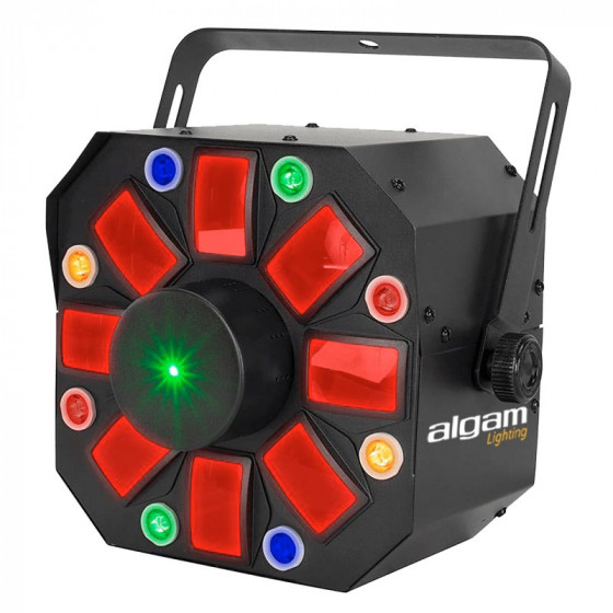 Phebus combo 3-en-1 derby, stroboscope ou wash, laser