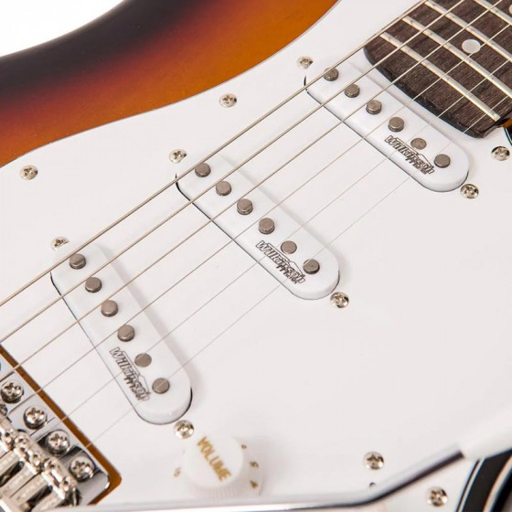 Guitare Vintage type strat V6SSB Rééditée