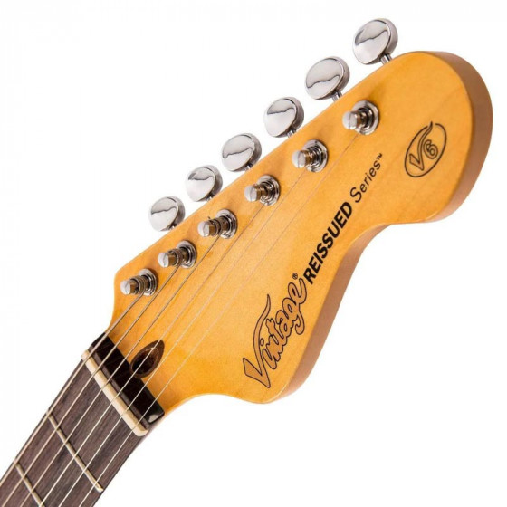 Guitare Vintage type strat V6SSB Rééditée