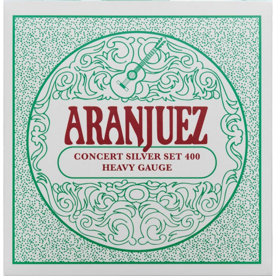 Cordes classiques Aranjuez Concert Silver 400 Tension Forte