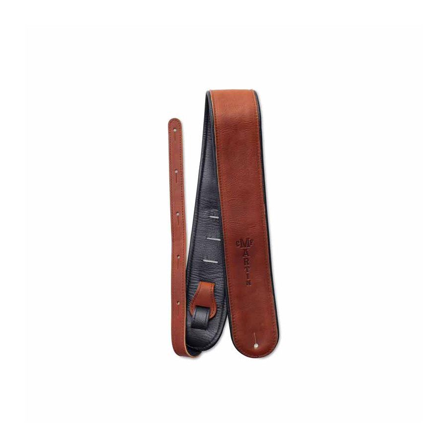 Sangle cuir vieilli doublée suède marron Deluxe Martin & Co Sangle cuir vieilli doublée suède marron Deluxe Martin & Co
