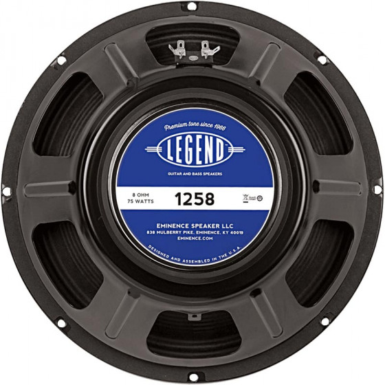 Haut-parleurs pour guitare Eminence 75w Legend 1258