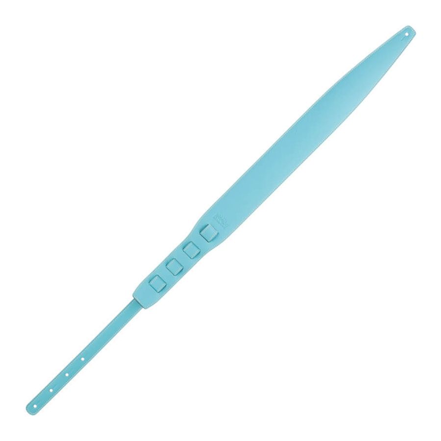 Sangle Holes HS Colors cuir aquamarine cousu 8cm Magrabo