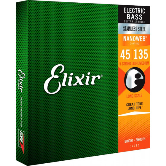 Cordes basse Elixir médium 45 -135 5 cordes